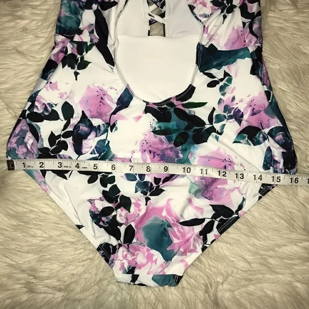 NEW ModCloth Pamela One-Piece Floral Swimsuit